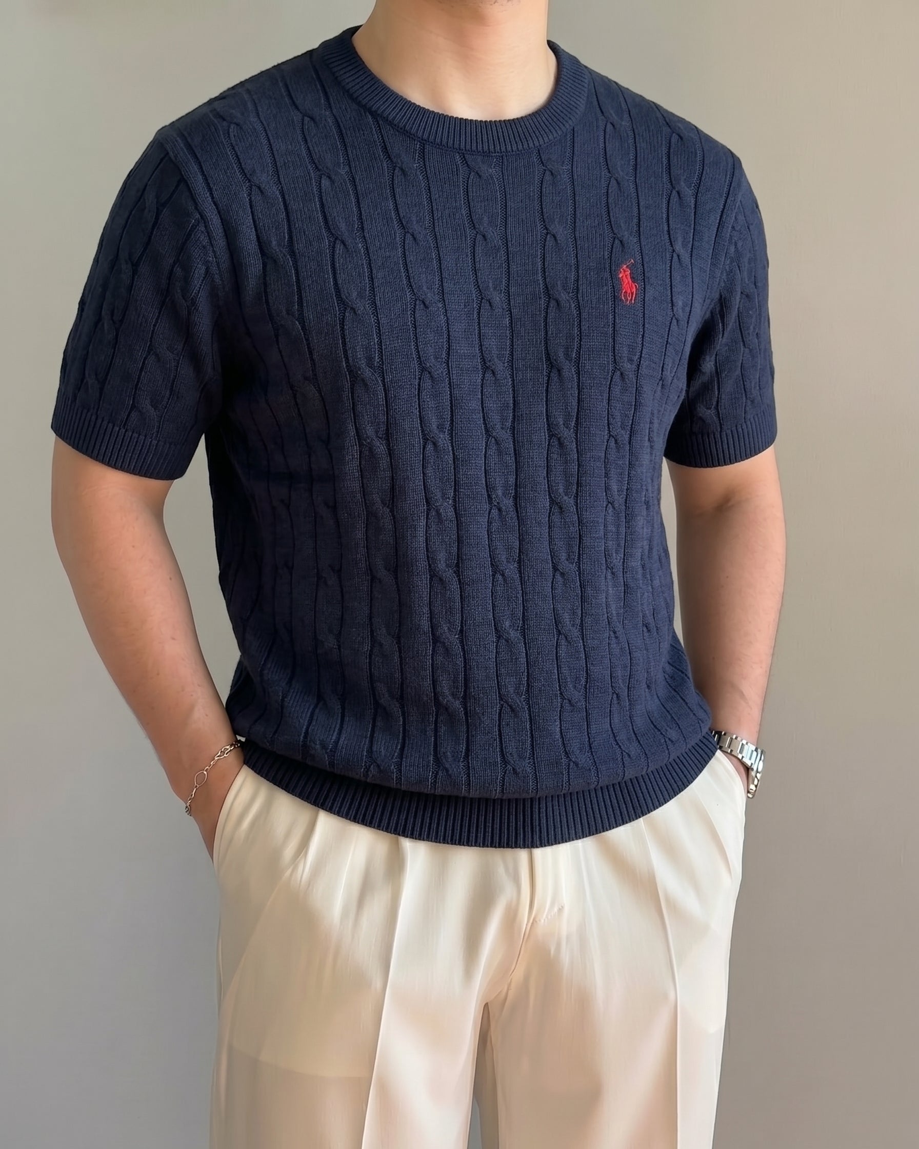 Polo Ralphlauren Lacivert Örgü Yazlık Triko Döküm