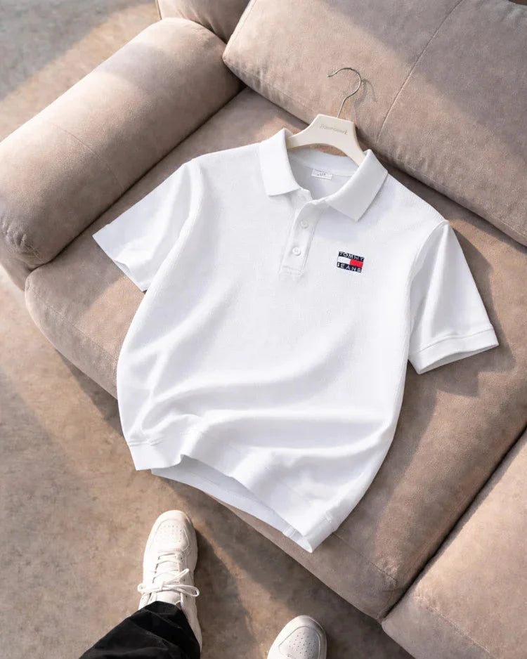 Tommy Hilfiger Beyaz Triko Döküm Yakalı